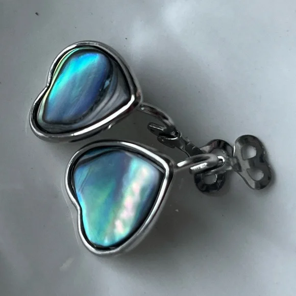 Vintage Abalone Pearl Jewelry Set~Earrings, Necklace, Bracelet - Picture 9 of 16